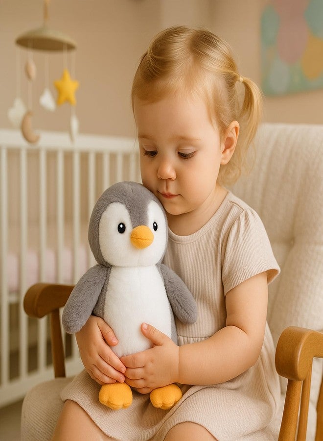 WEIGEDU King Penguin Stuffed Animals with Embroidered Eyes, Baby Penguin Plush Toys for Boy Girl Kids Birthday Christmas Bedtime Gifts, 12 inches - Image 4